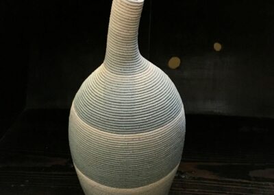 Vase, earthenware, hand coiled